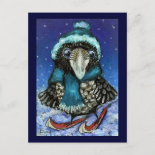 Skiraven Postkarte