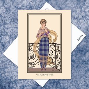 Skirt Gerda Wegener Vintag Fashion Illustration Postkarte