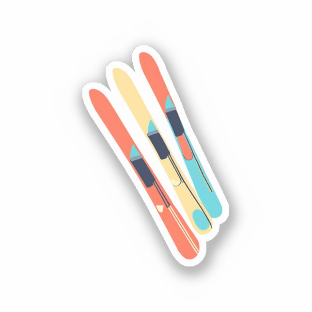 Skis Aufkleber (Vorderseite)
