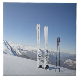 Skis und Ski Polen Fliese