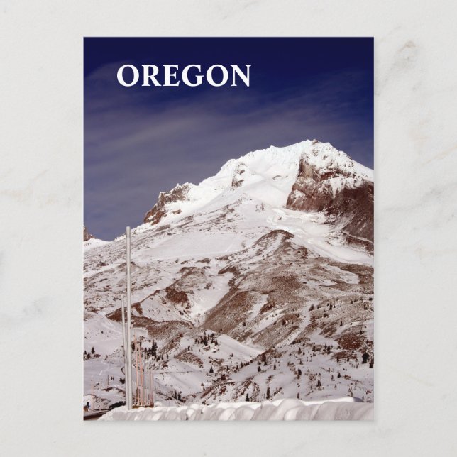 Skisaison Postkarte (Vorderseite)