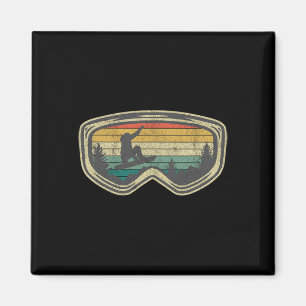 Skischneeberg Schnee Skifahren Shirts Und Geschenk Magnet