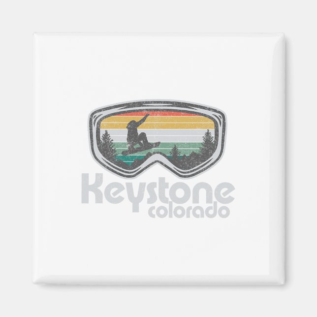 Skischneeberg-Schneeskischnee-Shirts  Magnet (Vorne)