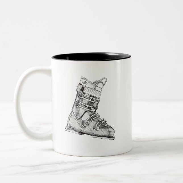 Skischuh Zweifarbige Tasse (Links)