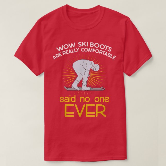 Skischuhfahrten Skilanglauf Snowboard Wintergam T-Shirt (Design vorne)