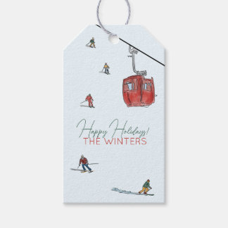 Skischuhpapier Geschenkanhänger