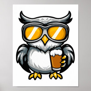 Skischuhwanne mit Bier-Apres-Comic Poster