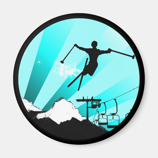 Skischuhweg Magnet (Vorne)