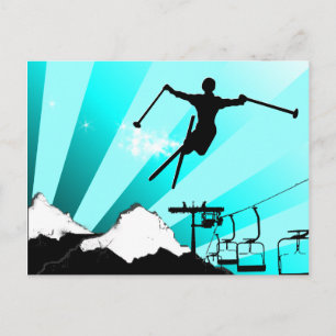 Skischuhweg Postkarte