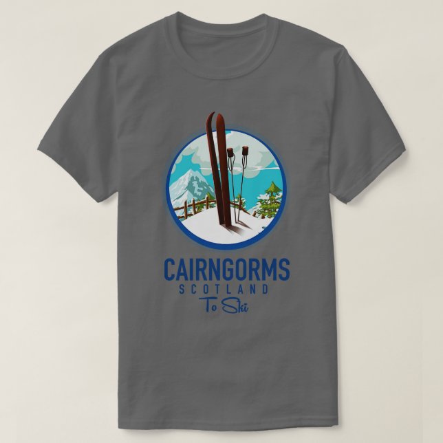 Skischule Cairngorms T-Shirt (Design vorne)