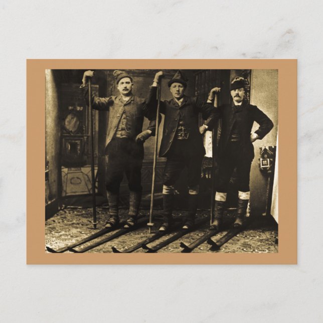 Skischule Postkarte (Vorderseite)