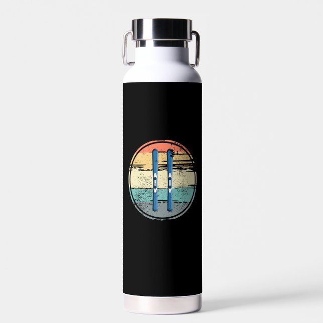 Skischulen Vintag Trinkflasche (Vorne)