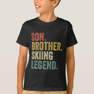 Skishirt Jungen Lustige Jugendgeschenke Sohn Kinde T-Shirt