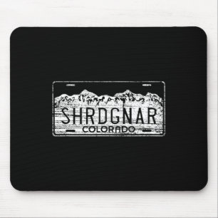 Skisnowboard Colorado Lizenzplatte Shredding Gna Mousepad