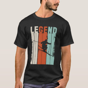 Skispass für Skifahrer mit Legende T-Shirt