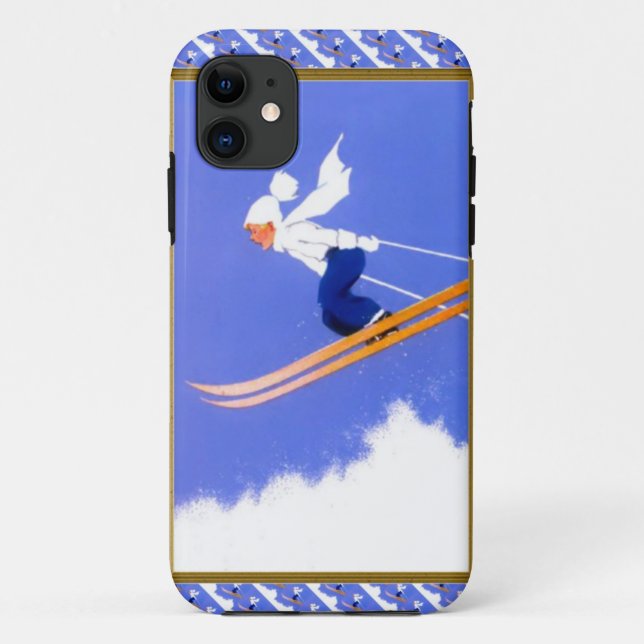 Skispringer Case-Mate iPhone Hülle (Rückseite)