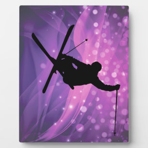 Skisprung Fotoplatte