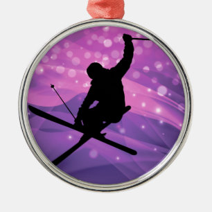 Skisprung Ornament Aus Metall