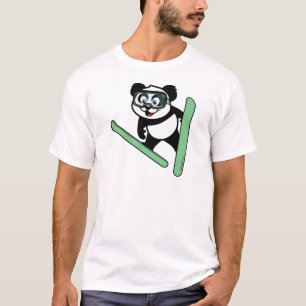 Skisprung Panda T-Shirt