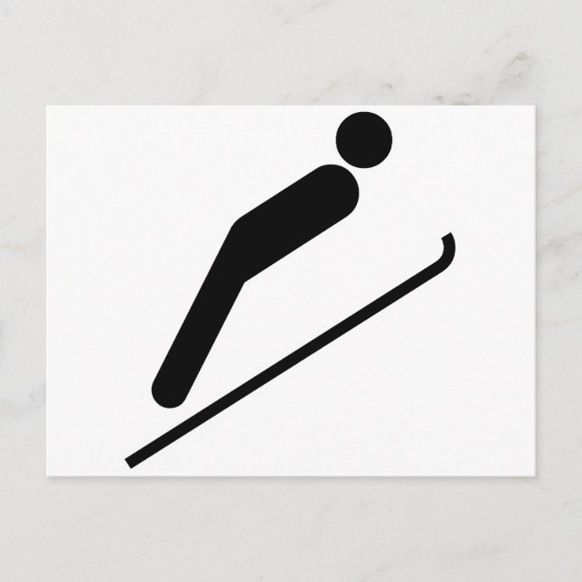Skisprung Postkarte (Vorderseite)