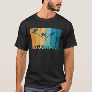 Skisprung Skijumper Vintag Retro Ski Jumping T-Shirt