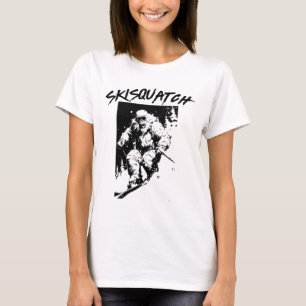 Skisquatch Retro Skifahren Bigfoot Vintage Ski Sas T-Shirt