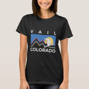 Skistadt Vail Colorado Rocky Mountains Reise Vint T-Shirt