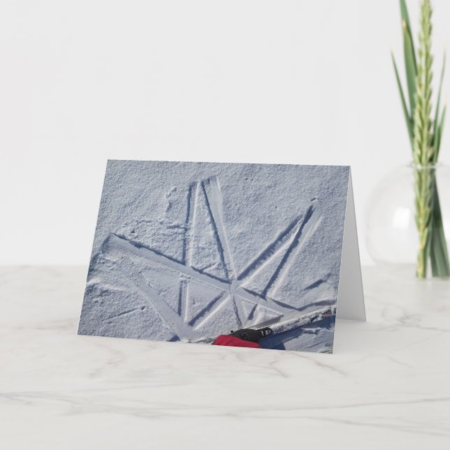 Skisternnotecard Karte (Vorderseite)