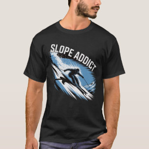 Skisüchtige Skiausrüstung für Wintersportfans T-Shirt