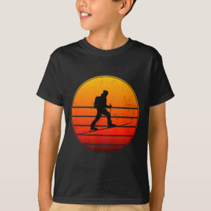 Skitouren Herren Damen Skitour Skifahren T-Shirt