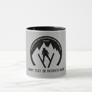 Skiunfall bald gut bekommen große Tasse Kaffee