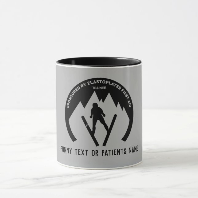 Skiunfall bald gut bekommen große Tasse Kaffee (Zentrum)