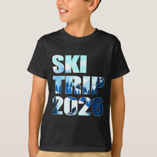Skiurlaub 2026 Familie und Freunde Skitour 2026  T-Shirt
