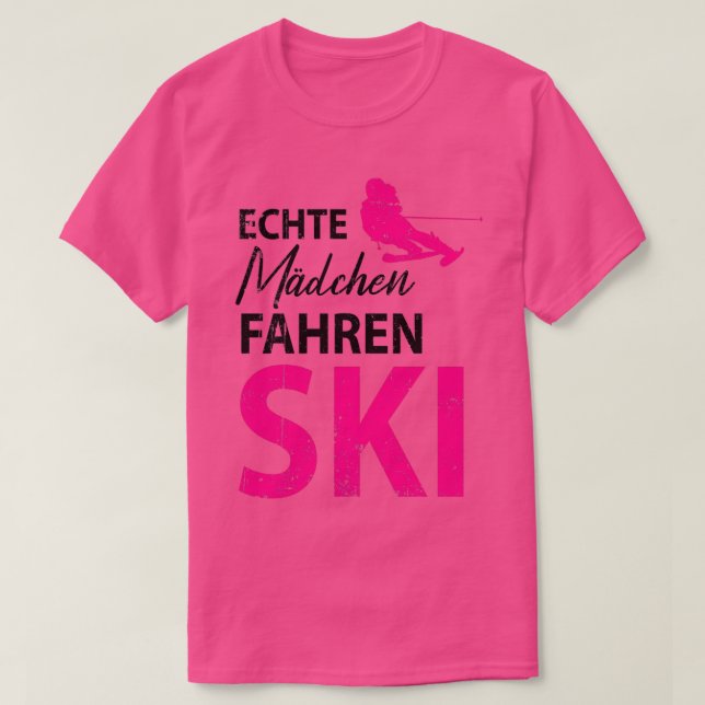 Skiurlaub 8 T-Shirt (Design vorne)