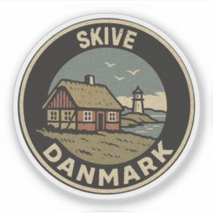 Skive, Dänemark Danmark Aufkleber