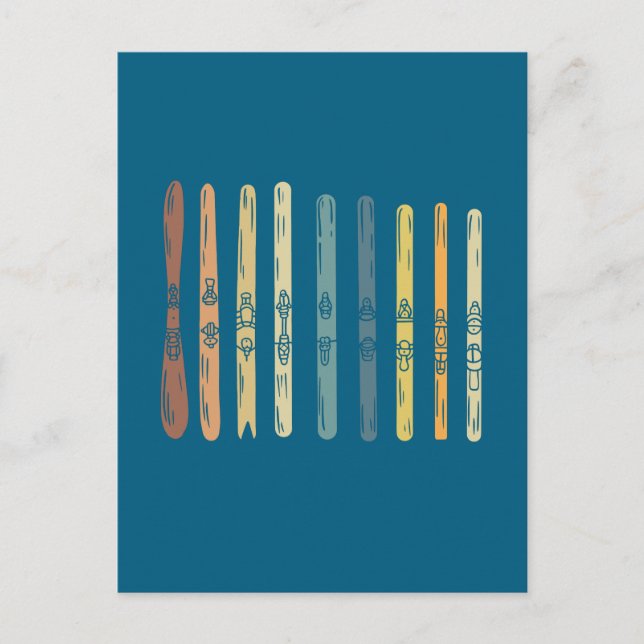 Skiverleih Postkarte (Vorderseite)