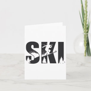 Skiwinters-Liebhaber des Kies mit dem Berg Karte