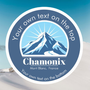 Skizentrum Chamonix Mont Blanc Frankreich Aufkleber
