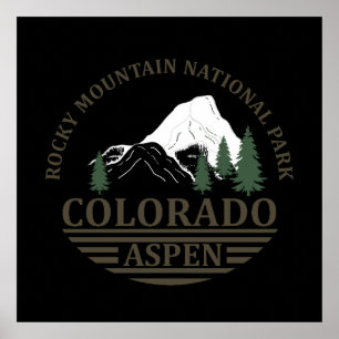Skizentrum Colorado Aspen Poster