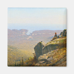 Skizze am Berg von Sanford Robinson Gifford  Magnet