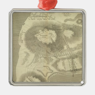 Skizze Charlestown Silbernes Ornament