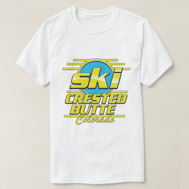 Skizze "Crete Butte Colorado 80er" T-Shirt (Design vorne)