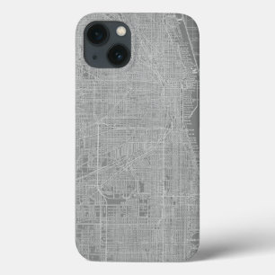 Skizze der Chicago-Stadt-Karte Case-Mate iPhone Hülle