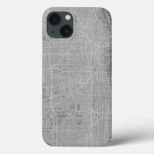 Skizze der Chicago-Stadt-Karte Case-Mate iPhone Hülle
