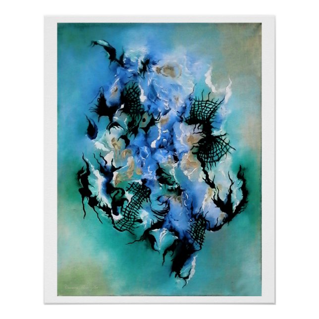 "Skizze der emotionalen Meditation", glänzendes Po Poster (Vorderseite)