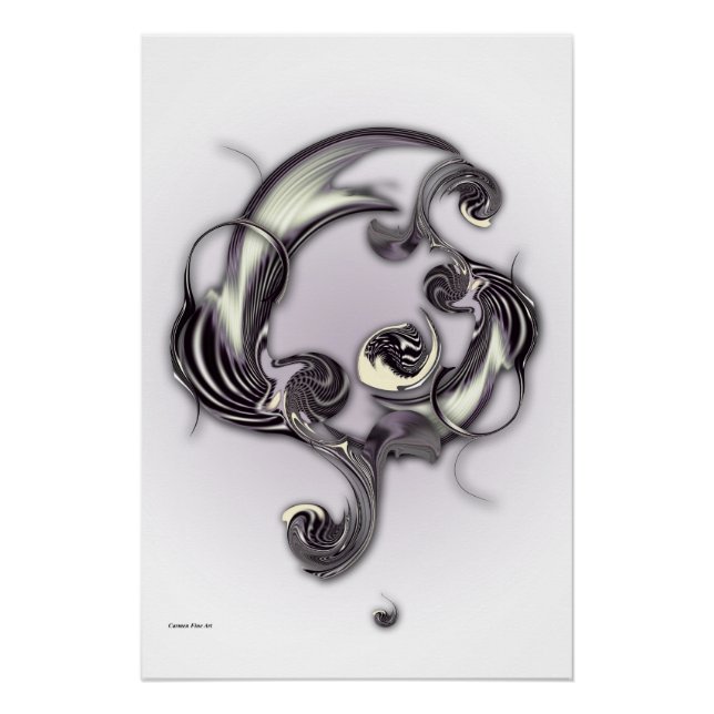 "Skizze der Inversen Poesie" , Glossy Poster (Vorderseite)