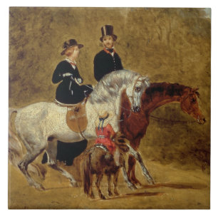 Skizze der Königin Victoria, der Prinz Gemahl u. Fliese