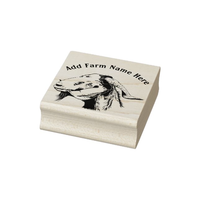 Skizze der personalisierten Boer Goat Farm Gummistempel (Stempel)