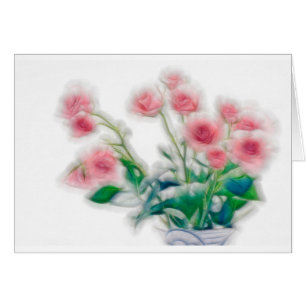 Skizze des Rosen-Blumenstraußes