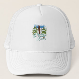 Skizze des Schneeschuhs Snow Vermont. T-Shirt Truckerkappe